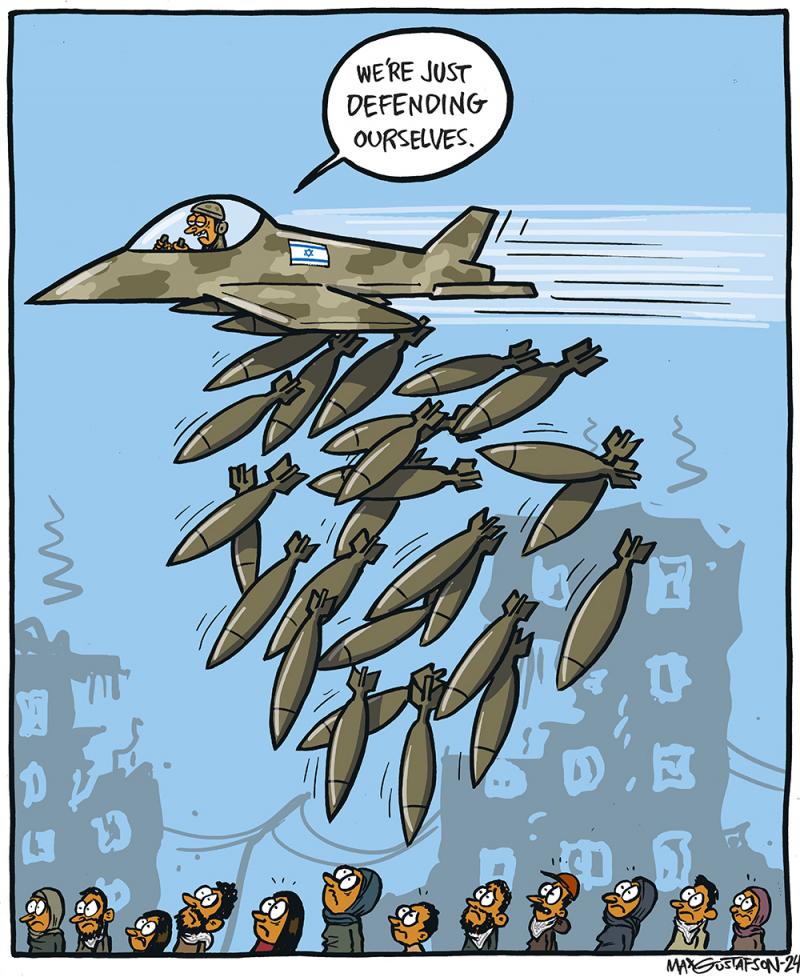 Defending by genocide Cartoon Movement